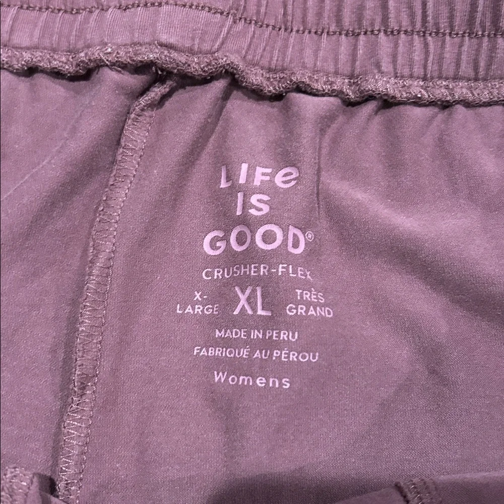 Life Is Good Women's Purple Joggers - Picture 4 of 4